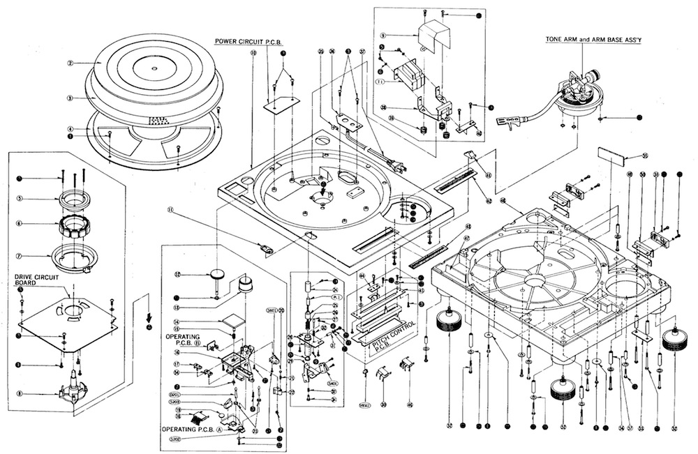 Technics SL-1200 MK3 Black Pair Direct Drive DJ Turntables Set Japan [Near  Mint]