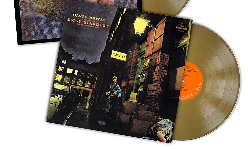 David Bowie's Ziggy Stardust and Hunky Dory released on gold vinyl