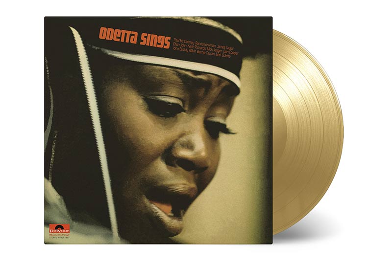 Odetta's 1970 album Odetta Sings reissued on gold vinyl for the