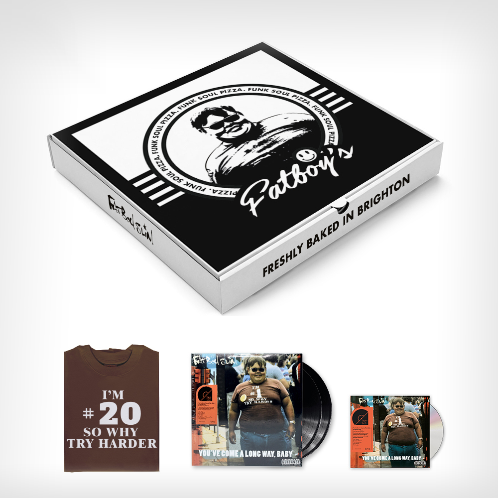 Fatboy Slim reissues You've Come A Long Way, Baby in a pizza box