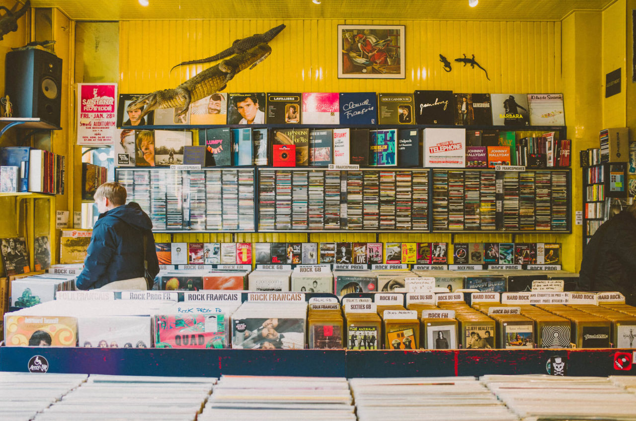ved godt vogn skrå The best record shops in Paris