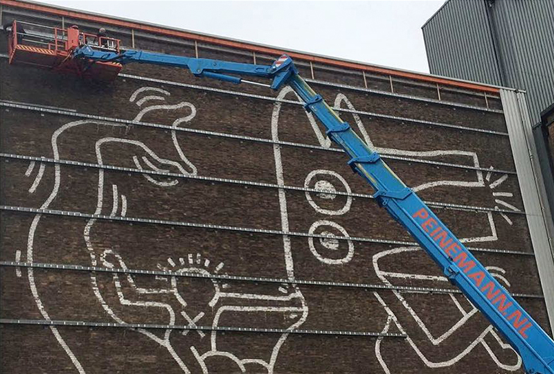 A Massive Keith Haring Mural Has Been Discovered in Amsterdam in the  Netherlands