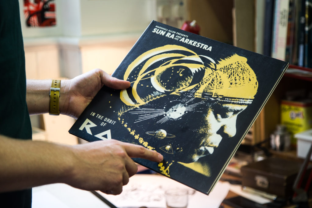 Channeling the cosmic imperfections of Sun Ra's record sleeves