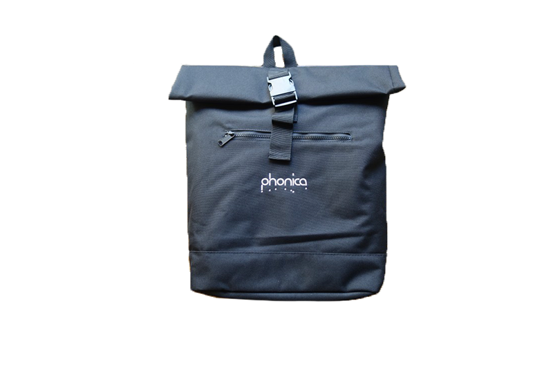 PHONICA RECORDS/Deluxe Vinyl Canvas Bag (Black)/PHONICA