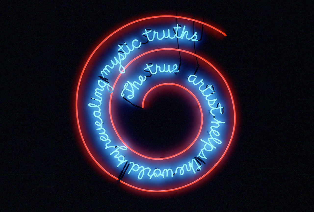 Bruce Nauman's film work, neon signs, sculptures and more