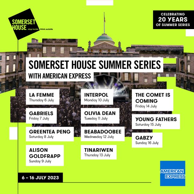 Somerset House Summer Series announce 2023 lineup