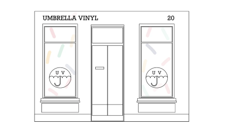 umbrella vinyl record store